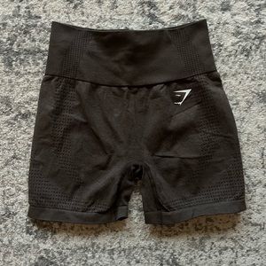 Gymshark Vital Seamless 2.0 Shorts-Brown Marl-Size Small